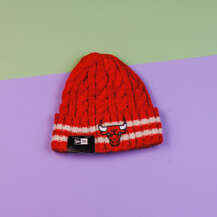 Шапка NEW ERA Team Stripe Nba Knit Chicago Bulls
