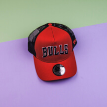 Кепка New Era Chicago Bulls Reverse Red A Frame Trucker