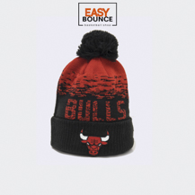 Шапка New Era NBA Chicago Bulls Knit Cuff /black, red