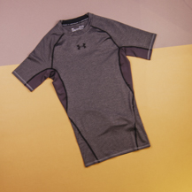 Компрессионная футболка Under Armour HG Armour SS / grey