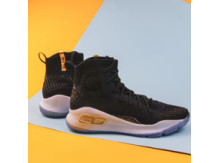 Мужские кроссовки Under Armour Curry 4 / black, white, gold