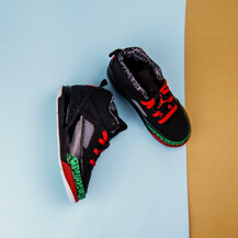 Детские кроссовки Air Jordan SPIZIKE / bk, red, green