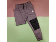 Штаны Air Jordan Jumpman Hybrid Fleece Pant, Carbon Heather/Black/White