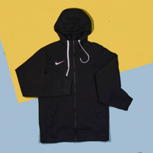 Толстовка Nike Hoodie FZ FLC Club19, black