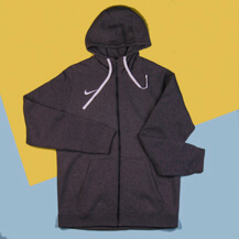 Толстовка Nike Hoodie FZ FLC Club19, grey