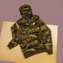 Толстовка Nike NSW Club Camo Hoodie, Cargo Khaki/White