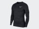 Компрессионная футболка Nike Pro Top Ls Tight / black