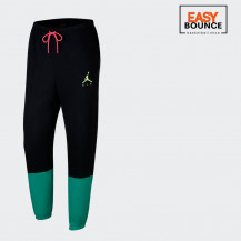 Брюки Air Jordan Jumpman Air Fleece Pant / black, court purple, barely volt