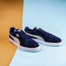 Мужские кеды Puma Suede Classic+, Peacoat/White