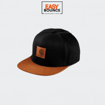 Кепка Carhartt WIP Logo Cap Bi-Colored black / hamilton brown