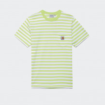 Футболка Carhartt WIP S/S Scotty Pocket T-Shirt SCOTTY STRIPE, LIME / WHITE