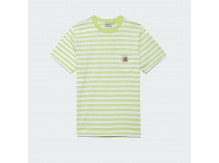 Футболка Carhartt WIP S/S Scotty Pocket T-Shirt SCOTTY STRIPE, LIME / WHITE