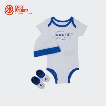 Детский набор Air Jordan Paris Saint-Germain Baby Set / white, blue