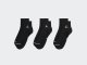 Носки Jordan Mens Jumpman 3-Pack Ankle Socks / black, white