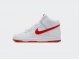 Кроссовки Nike Dunk High / white, picante red