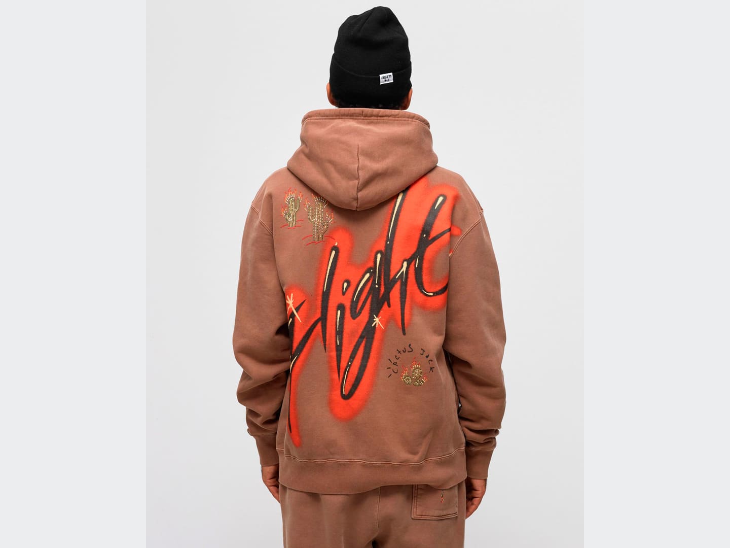travis scott x jordan flight graphic hoodie archaeo brown