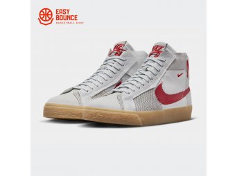 Кроссовки Nike SB Zoom Blazer Mid Premium / grey, red, gum