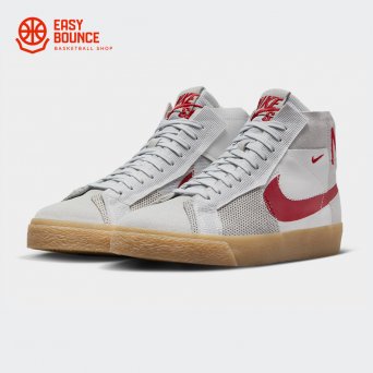 Кроссовки Nike SB Zoom Blazer Mid Premium / grey, red, gum