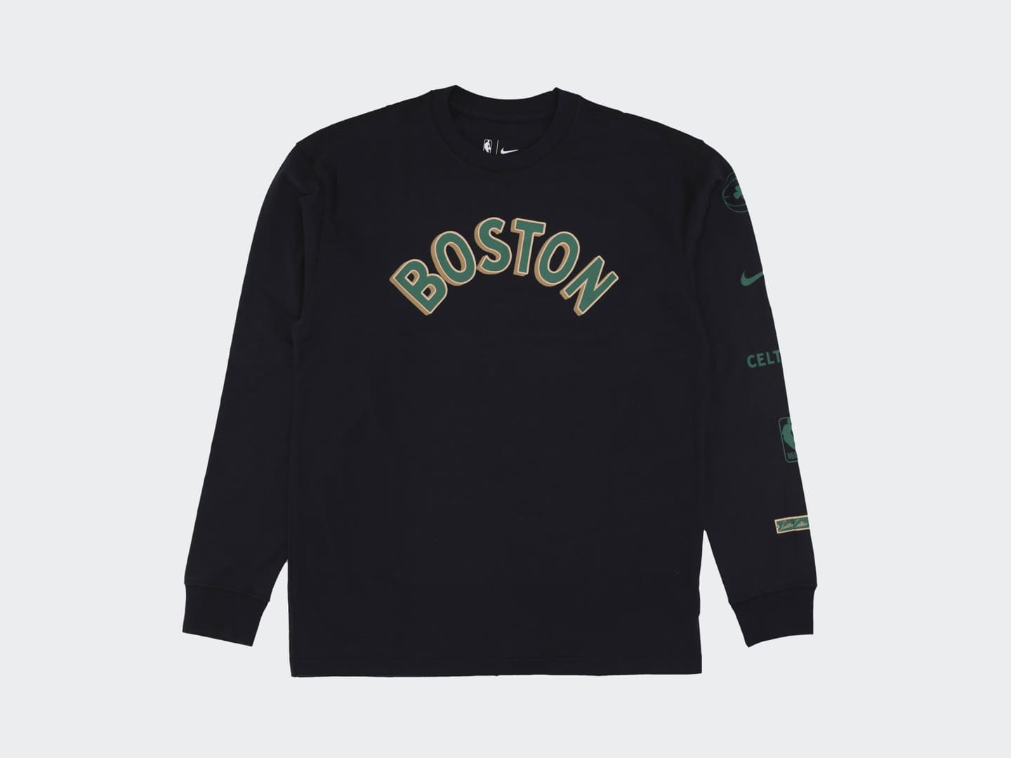 Лонгслив Nike NBA Boston City Edition Essential M90 L/s Tee / black