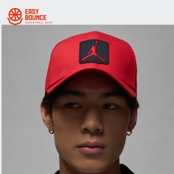 Кепка Air Jordan Rise Structured Hat / gym red, black