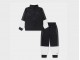 Детский костюм Jordan Colour Block Trico Tracksuit / black, white