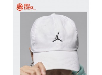 Кепка Air Jordan Club Unstructured Curved-Bill Hat / white, black