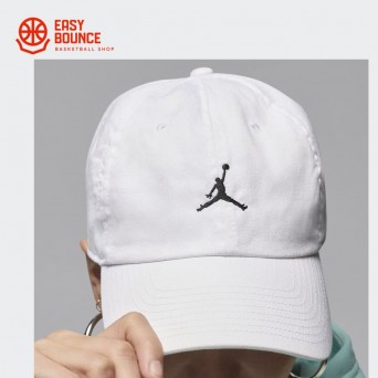 Кепка Air Jordan Club Unstructured Curved-Bill Hat / white, black