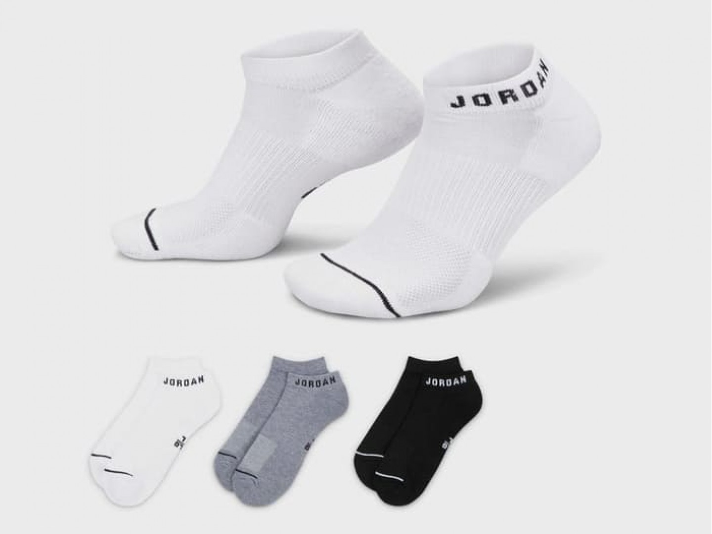Носки Air Jordan Everyday No-Show Socks (3 Pairs) / multi-colour