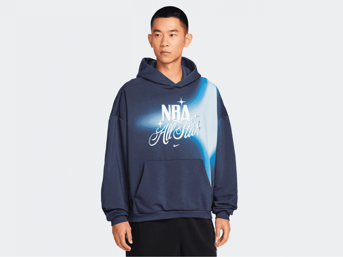 Толстовка Nike NBA All-Star Weekend Standard Issue Dri-FIT Practice Hoodie / navy