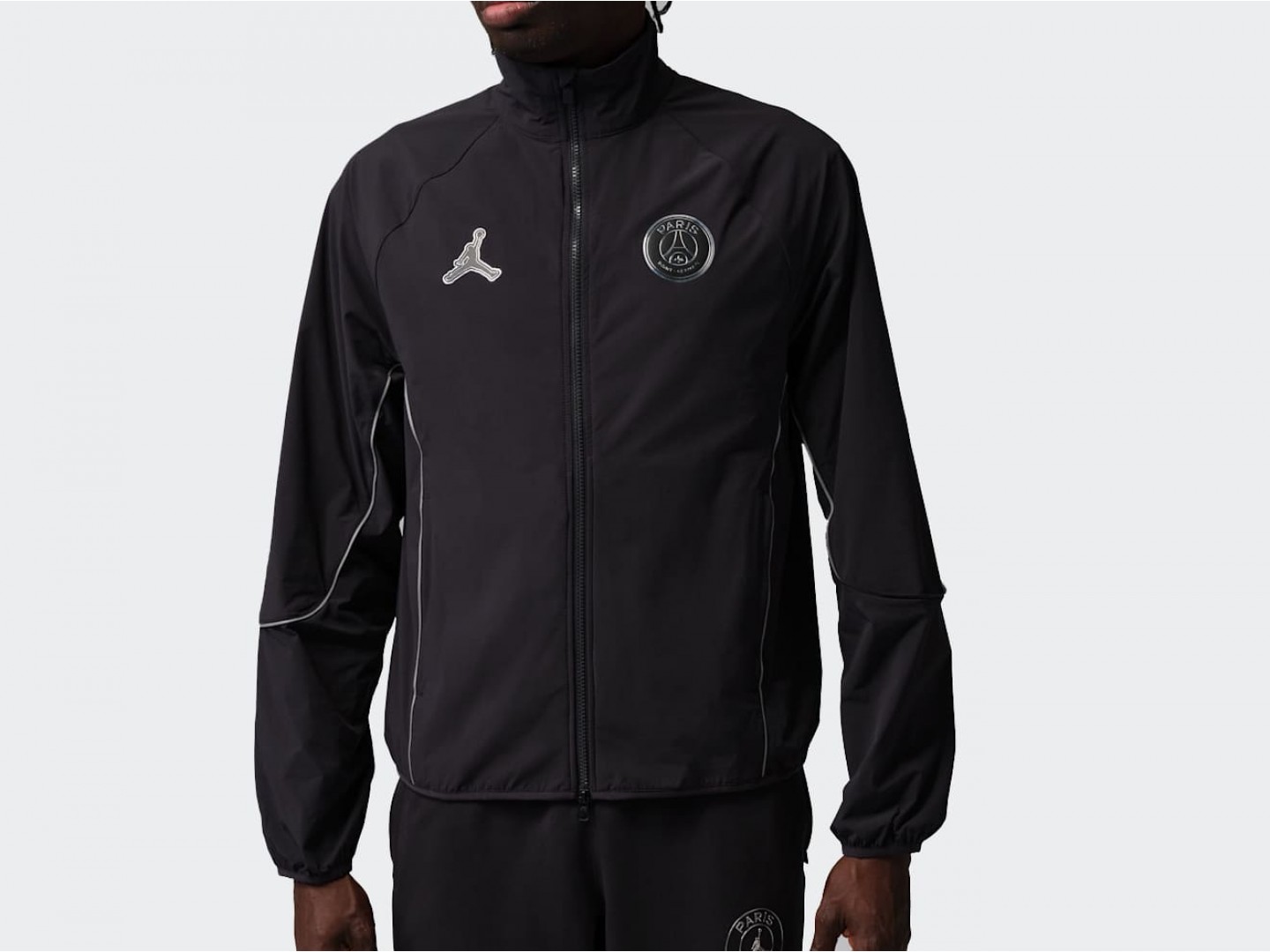 Толстовка Air Jordan Paris Saint-Germain Dri-FIT Anthem Jacket / oil grey