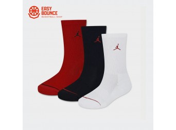 Детские носки Air Jordan Everyday Crew Kids Socks 3-Pack / black, red, white