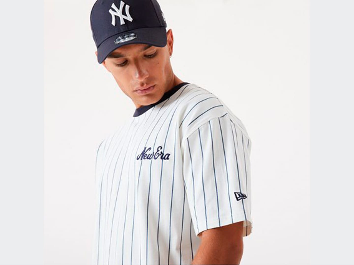 New Era Pinstripe Yankees T-Shirt