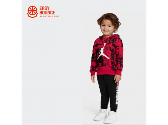 Детский спортивный костюм Air Jordan Essentials Fleece All Over Printed Set