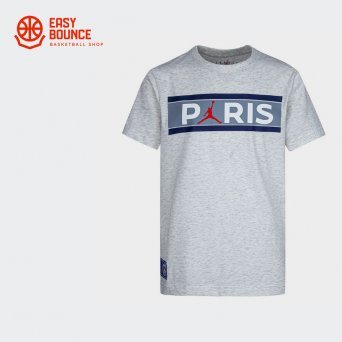 Детская футболка Air Jordan Paris Saint-Germain Wordmark Kid Tee / grey