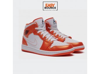 Кроссовки Air Jordan 1 Mid SE / metallic orange