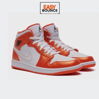 Кроссовки Air Jordan 1 Mid SE / metallic orange
