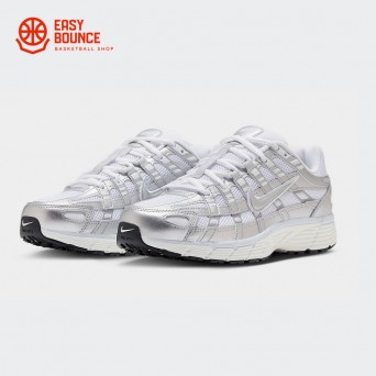 Кроссовки Nike P-6000 / white, blue tint, metallic silver