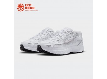 Кроссовки Nike P-6000 grade school / platinum tint, white, metallic silver