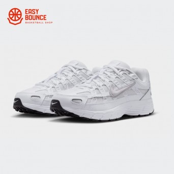 Кроссовки Nike P-6000 grade school / platinum tint, white, metallic silver