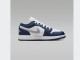 Кроссовки Air Jordan 1 Low grade school / midnight navy, wolf grey