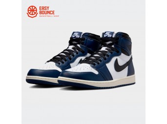 Кроссовки Air Jordan 1 High OG / midnight navy, black, white